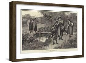 Strolling Acrobats-Herbert Gandy-Framed Giclee Print