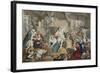 Strolling Actresses Dressing in a Barn, Illustration from 'Hogarth Restored: the Whole Works of…-William Hogarth-Framed Giclee Print