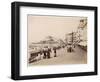 Strolling Along the Promenade at Ostende with Umbrellas - to Protect Them from the Sun-null-Framed Photographic Print