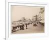 Strolling Along the Promenade at Ostende with Umbrellas - to Protect Them from the Sun-null-Framed Photographic Print