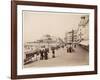 Strolling Along the Promenade at Ostende with Umbrellas - to Protect Them from the Sun-null-Framed Photographic Print