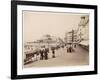 Strolling Along the Promenade at Ostende with Umbrellas - to Protect Them from the Sun-null-Framed Photographic Print