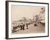 Strolling Along the Promenade at Ostende with Umbrellas - to Protect Them from the Sun-null-Framed Photographic Print