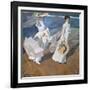 Strolling along the Seashore. 1909-Joaquin Sorolla-Framed Giclee Print