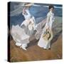 Strolling along the Seashore. 1909-Joaquin Sorolla-Stretched Canvas