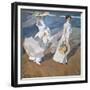 Strolling Along the Seashore-Joaquín Sorolla y Bastida-Framed Giclee Print