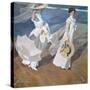 Strolling Along the Seashore-Joaquín Sorolla y Bastida-Stretched Canvas