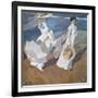 Strolling Along the Seashore-Joaquín Sorolla y Bastida-Framed Giclee Print