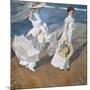 Strolling Along the Seashore-Joaquín Sorolla y Bastida-Mounted Giclee Print