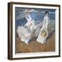 Strolling Along the Seashore-Joaquín Sorolla y Bastida-Framed Giclee Print