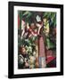 Strolling amongst Flowers-Auguste Macke-Framed Giclee Print