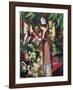 Strolling amongst Flowers-Auguste Macke-Framed Giclee Print