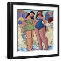 Strolling Beauties-Rebecca Molayem-Framed Giclee Print