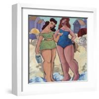 Strolling Beauties-Rebecca Molayem-Framed Giclee Print