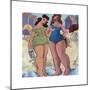 Strolling Beauties-Rebecca Molayem-Mounted Giclee Print