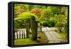 Strolling Garden, Portland Japanese Garden, Portland, Oregon, Usa-Michel Hersen-Framed Stretched Canvas