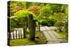 Strolling Garden, Portland Japanese Garden, Portland, Oregon, Usa-Michel Hersen-Stretched Canvas