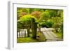 Strolling Garden, Portland Japanese Garden, Portland, Oregon, Usa-Michel Hersen-Framed Photographic Print