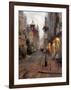 Strolling in Montpellier-Hovely-Framed Art Print