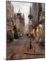 Strolling in Montpellier-Hovely-Mounted Art Print