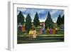 Strolling in the Park-Anna Belle Lee Washington-Framed Giclee Print