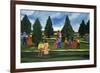 Strolling in the Park-Anna Belle Lee Washington-Framed Giclee Print