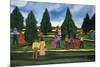 Strolling in the Park-Anna Belle Lee Washington-Mounted Giclee Print