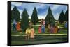 Strolling in the Park-Anna Belle Lee Washington-Framed Stretched Canvas