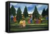 Strolling in the Park-Anna Belle Lee Washington-Framed Stretched Canvas