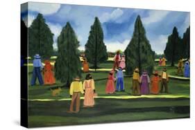 Strolling in the Park-Anna Belle Lee Washington-Stretched Canvas