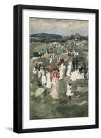 Strolling in the Park-Maurice Brazil Prendergast-Framed Giclee Print