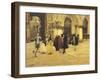 Strolling in the Square in Venice, 1884-Giacomo Favretto-Framed Giclee Print