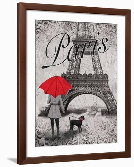 Strolling Paris II-Todd Williams-Framed Art Print