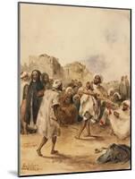 Strolling Players, 1833-Eugene Delacroix-Mounted Giclee Print