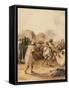 Strolling Players, 1833-Eugene Delacroix-Framed Stretched Canvas