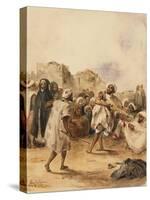 Strolling Players, 1833-Eugene Delacroix-Stretched Canvas