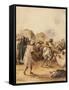 Strolling Players, 1833-Eugene Delacroix-Framed Stretched Canvas