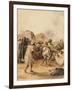 Strolling Players, 1833-Eugene Delacroix-Framed Giclee Print