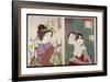 Strolling: the Appearance of an Upper-Class Wife of the Meiji Era and Itchy-Tsukioka Kinzaburo Yoshitoshi-Framed Giclee Print