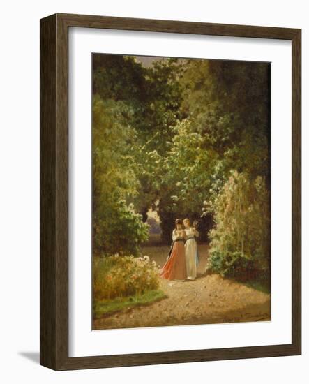 Strolling Women in the Park, 1873-Jozef Szermontowski-Framed Giclee Print