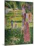 Strollling Couple, about 1884/1885-Georges Seurat-Mounted Giclee Print