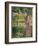 Strollling Couple, about 1884/1885-Georges Seurat-Framed Giclee Print