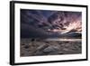 Strom Clouds Rolling In Over The Great Salt Lake From Antelope Island State Park, Utah-Austin Cronnelly-Framed Photographic Print