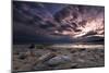 Strom Clouds Rolling In Over The Great Salt Lake From Antelope Island State Park, Utah-Austin Cronnelly-Mounted Photographic Print