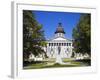 Strom Thurmond Statue and State Capitol Building, Columbia, South Carolina-Richard Cummins-Framed Photographic Print