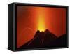 Stromboli Eruption, Aeolian Islands, North of Sicily, Italy-null-Framed Stretched Canvas