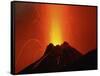 Stromboli Eruption, Aeolian Islands, North of Sicily, Italy-null-Framed Stretched Canvas
