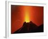 Stromboli Eruption, Aeolian Islands, North of Sicily, Italy-null-Framed Photographic Print