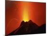 Stromboli Eruption, Aeolian Islands, North of Sicily, Italy-null-Mounted Photographic Print