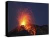 Stromboli Eruption, Aeolian Islands, North of Sicily, Italy-null-Stretched Canvas